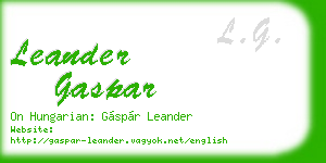 leander gaspar business card